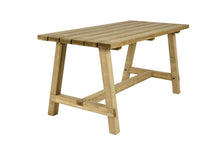 Load image into Gallery viewer, MaximaVida houten picknickset Tallinn 160 cm - 4 cm dik geïmpregneerd hout
